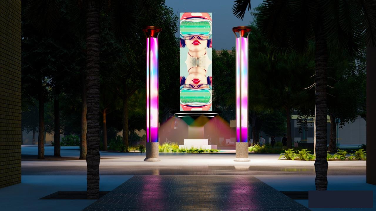 SITE:1023 LED art tower for downtown Orlando
