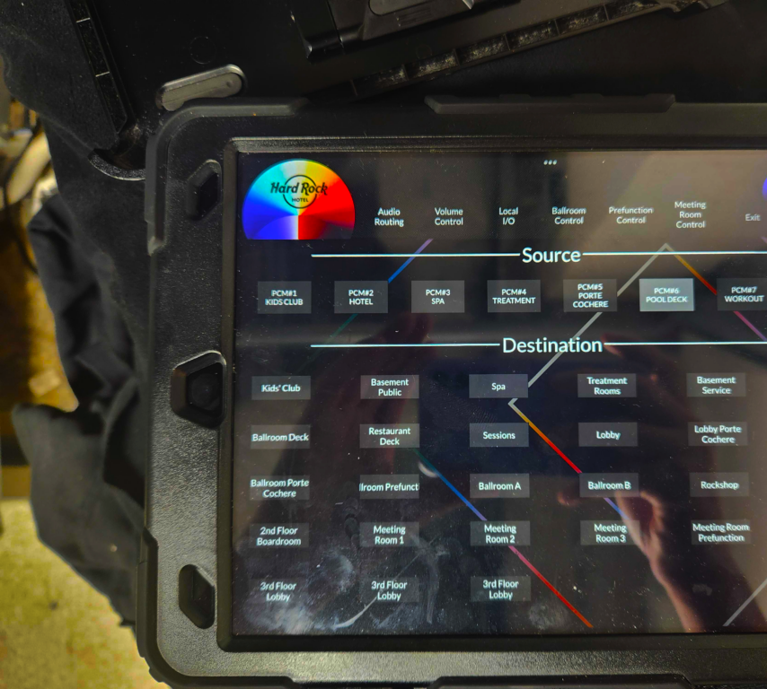Touch panel macro controls