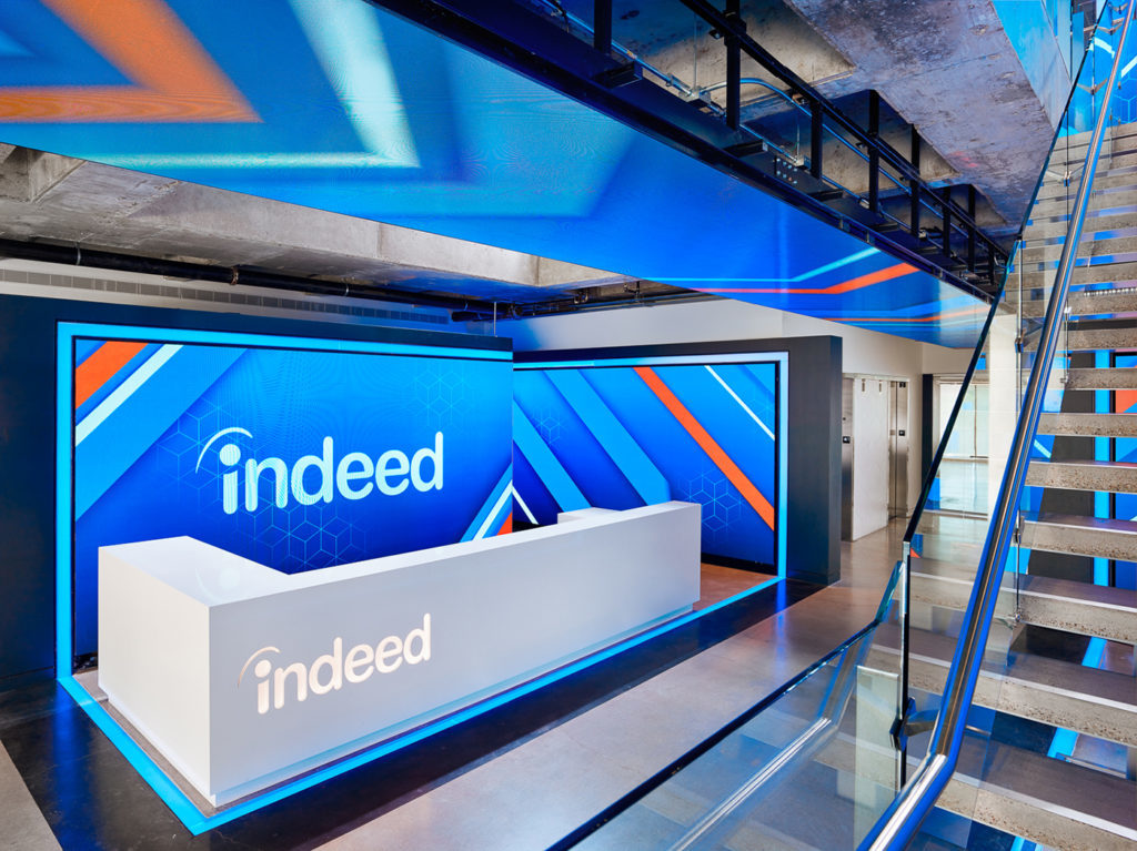Corporate AV Orlando — Indeed headquarters LED display installation