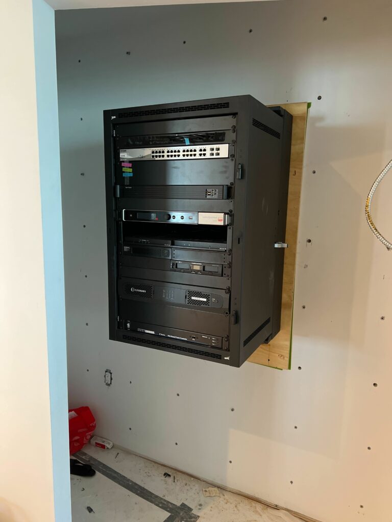 AV rack and equipment installation