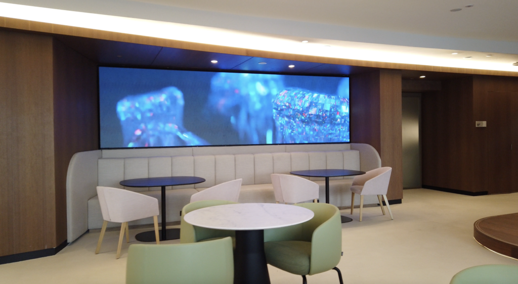 Mitsubishi LED wall — abstract content display